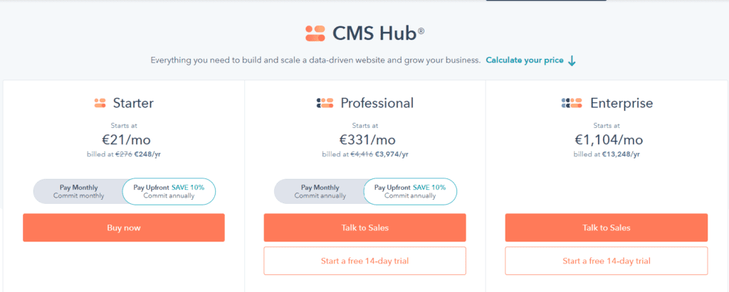 CMS HUB Hubspot